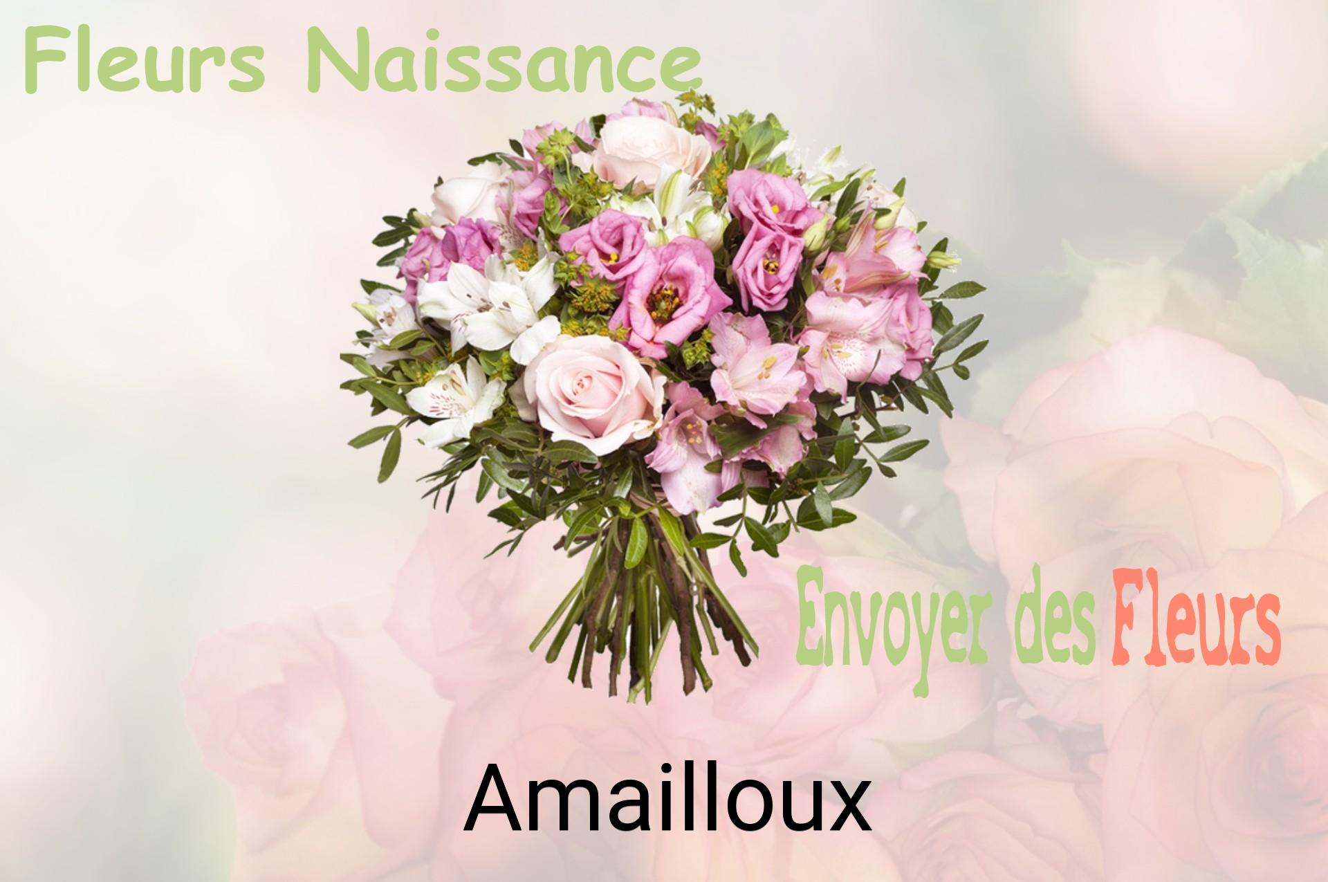 Bouquet de fleurs de naissance livré à Amailloux
